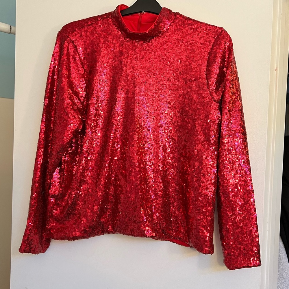 Eloquii Red Sequin Top size 18/20